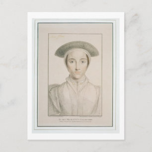 Porträtt av drottning Anne av Cleves (1515-57) gra Vykort