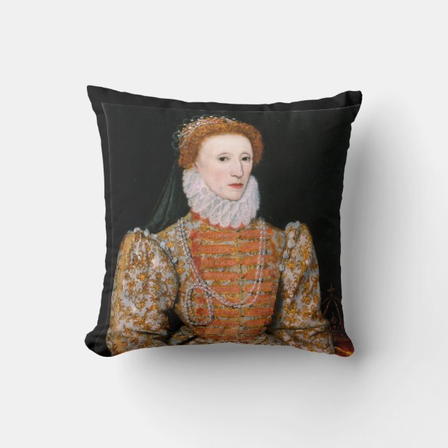 Porträtt av drottning Elisabet I av England Kudde (Framsida)