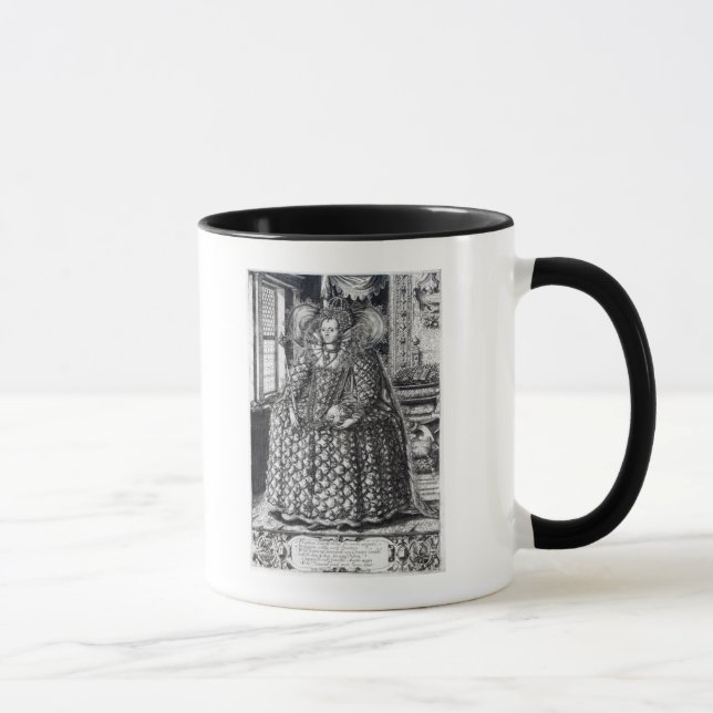 Porträtt av drottningen Elizabeth mig Mugg (Höger)
