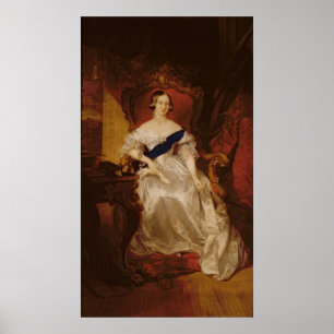 Porträtt av drottningen Victoria Poster