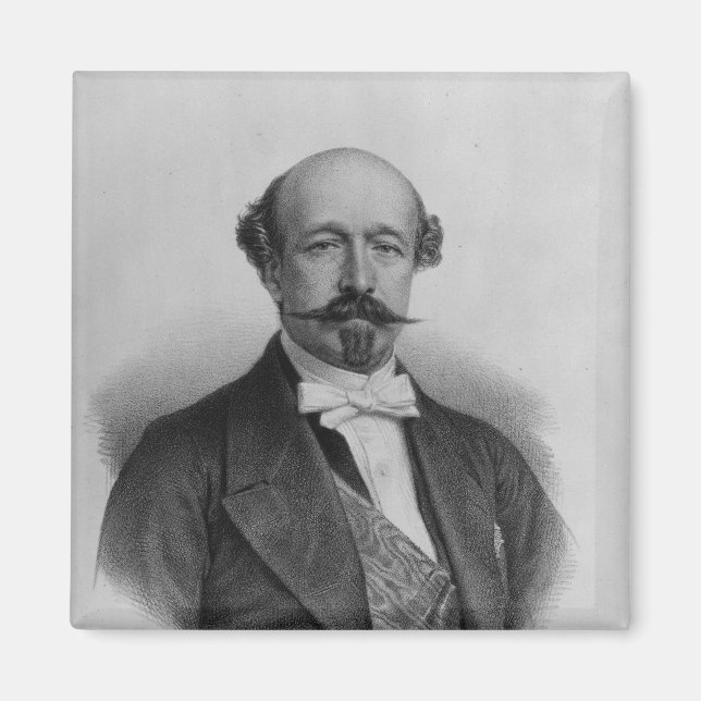Porträtt av Duc Charles de Morny c.1850 Magnet (Framsidan)
