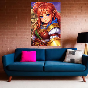 Porträtt av dvärghybridkvinnor   AI Art Poster