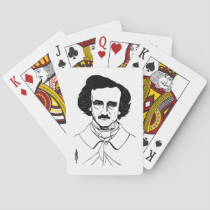 Porträtt av Edgar Allan Poe Casinokort