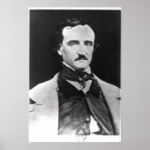 Porträtt av Edgar Allan Poe Poster