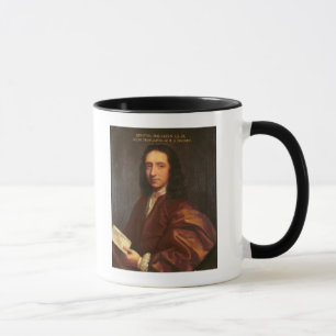 Porträtt av Edmond Halley, c.1687 Mugg
