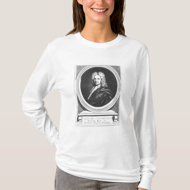 Porträtt av Edmond Halley Tee Shirt (Framsida)