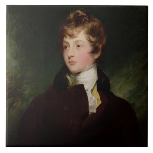 Porträtt av Edward Impey (1785-1850), c.1800 (olja Kakelplatta (Framsidan)