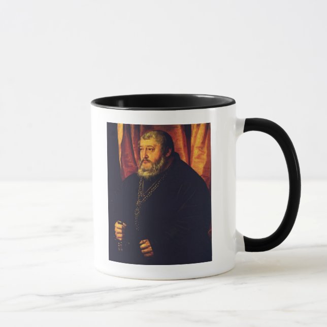 Porträtt av electoren Palatine Otto Henry Mugg (Höger)