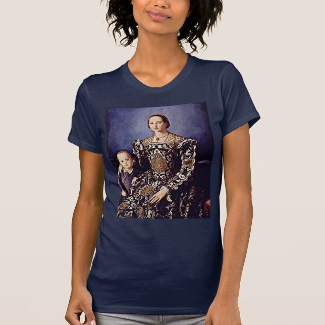 Porträtt av Eleonora Di Toledo av Bronzino Angelo T-shirt (Framsida)