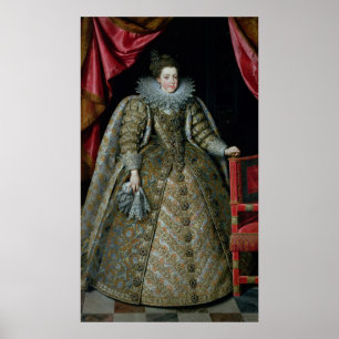 Porträtt av Elisabet av frankriken 1615 Poster