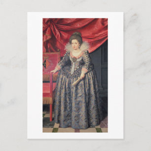 Porträtt av Elisabeth av Frankrike (1602-44) dotte Vykort