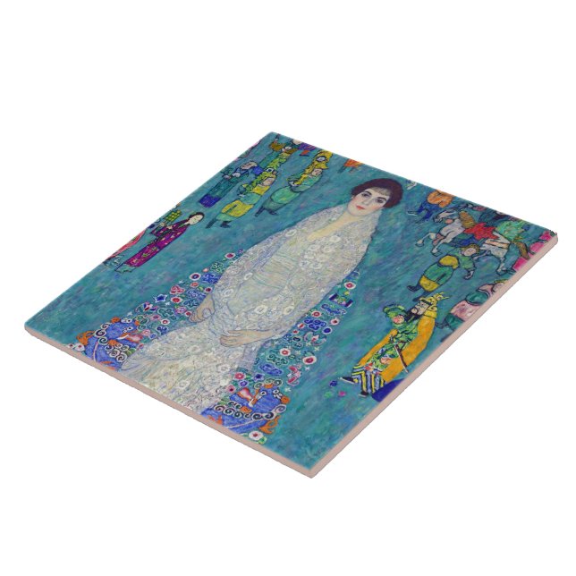 Porträtt av Elisabeth Lederer, Gustav Klimt Kakelplatta (Sidan)