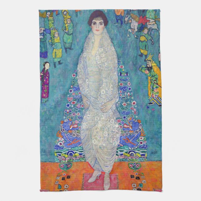 Porträtt av Elisabeth Lederer, Gustav Klimt Kökshandduk (Vertikal)