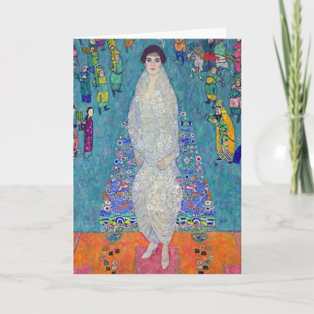 Porträtt av Elisabeth Lederer, Gustav Klimt Kort (Framsida)