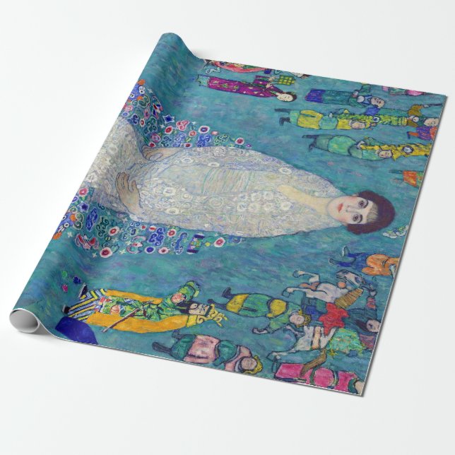 Porträtt av Elisabeth Lederer, Gustav Klimt Presentpapper (Utrullad)