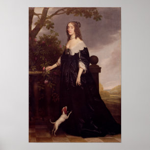 Porträtt av Elizabeth, Bohemias drottning Poster