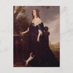 Porträtt av Elizabeth, Bohemias drottning Vykort