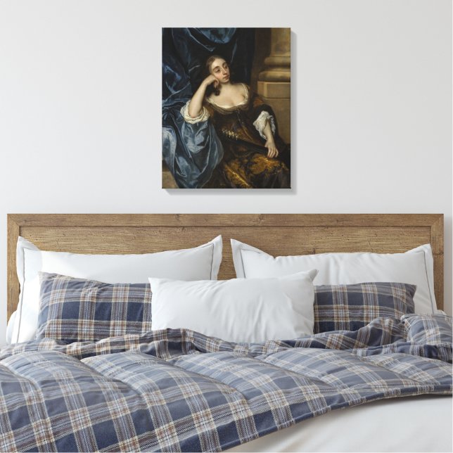 Porträtt av Elizabeth Capel, Countess av Carnarvon Canvastryck (Insitu (sovrum))