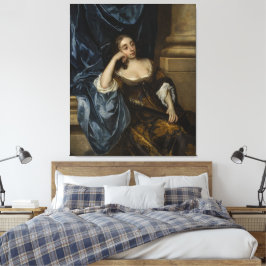 Porträtt av Elizabeth Capel, Countess av Carnarvon Canvastryck