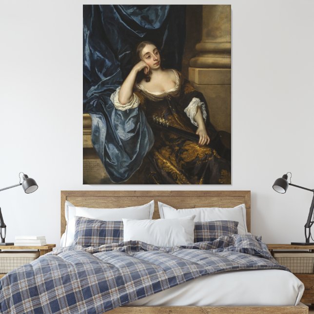 Porträtt av Elizabeth Capel, Countess av Carnarvon Canvastryck (Insitu (sovrum))