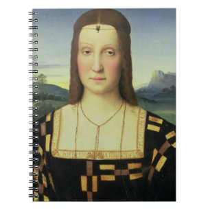 Porträtt av Elizabeth Gonzaga, c.1504 (olja förs Anteckningsbok Med Spiral