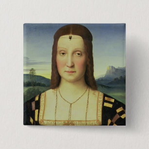 Porträtt av Elizabeth Gonzaga, c.1504 (olja förs Knapp