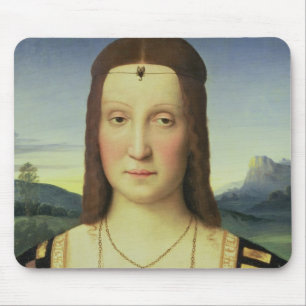 Porträtt av Elizabeth Gonzaga, c.1504 (olja förs Musmatta