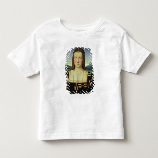 Porträtt av Elizabeth Gonzaga, c.1504 (olja förser T-shirt (Framsida)