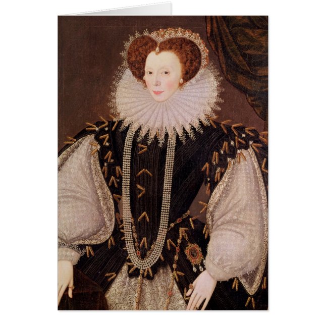 Porträtt av Elizabeth Sydenham Hälsningskort (Framsidan)