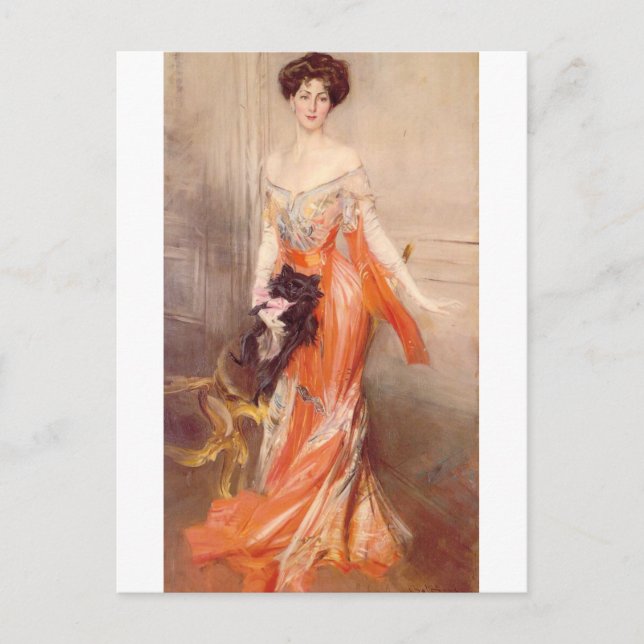 Porträtt av Elizabeth Wharton Drexel (1905) Vykort (Framsida)