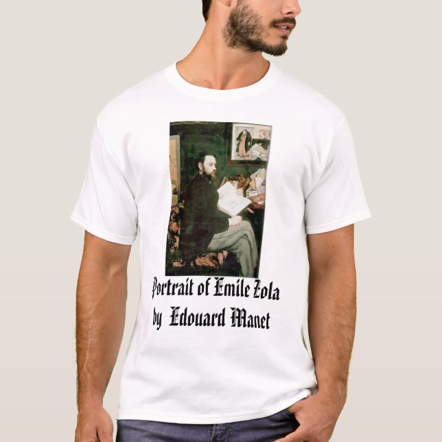 Porträtt av Emile Zola Edouard Manet, Portrai… Tee Shirt (Framsida)
