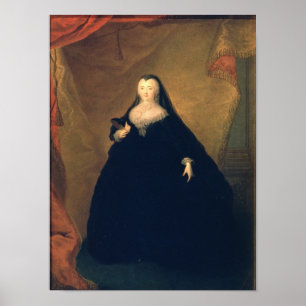 Porträtt av empressen Elizabeth i maskeradkläder Poster