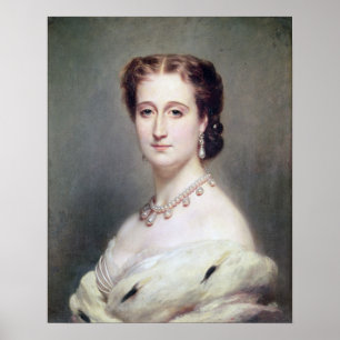 Porträtt av empressen Eugenie Poster