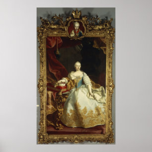 Porträtt av empressen Maria Theresa Poster