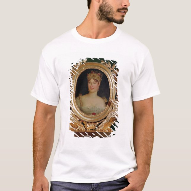 Porträtt av empressen Marie-Louise av Österrike Tee Shirt (Framsida)
