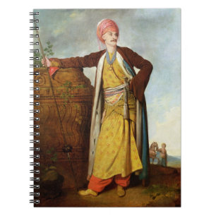 Porträtt av en armenier, 1771 (olja på kanfas) anteckningsbok