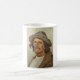 Porträtt av en bonde (av Ipolit Strâmbu) Kaffemugg