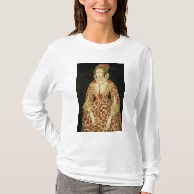 Porträtt av en dam, 1619 t-shirt (Framsida)
