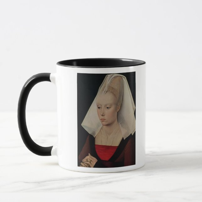 Porträtt av en dam, c.1450-60 mugg (Vänster)