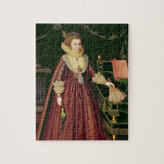 Porträtt av en dam, eventuellt Elizabeth, Pussel (Vertikal)