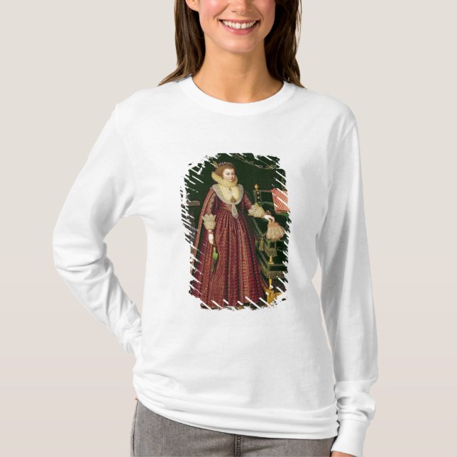 Porträtt av en dam, eventuellt Elizabeth, Tee Shirt (Framsida)