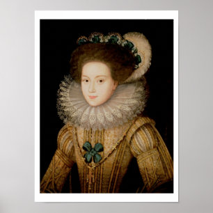 Porträtt av en dam, eventuellt Mary drottning av Poster