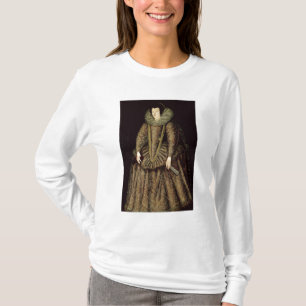 Porträtt av en dam i Elizabethan klänning Tee Shirt