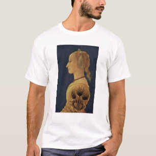 Porträtt av en dam i gult, c.1465 t shirt