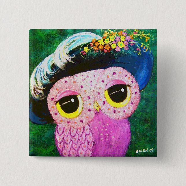 Porträtt av en dam knapp (Framsida)