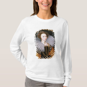 Porträtt av en dam med en stor Ruff T Shirt