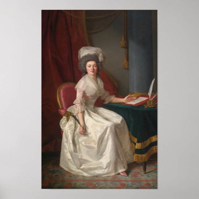 Porträtt av en dam poster (Framsidan)