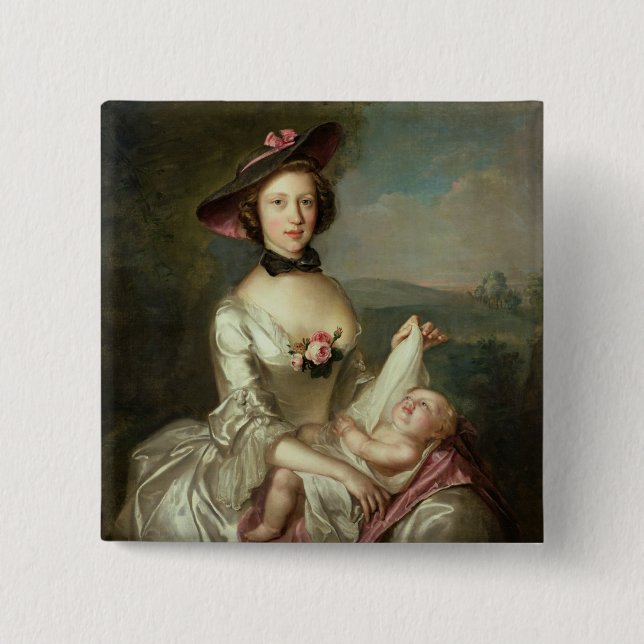Porträtt av en dam, sade att vara Elizabeth, fru Knapp (Framsida)