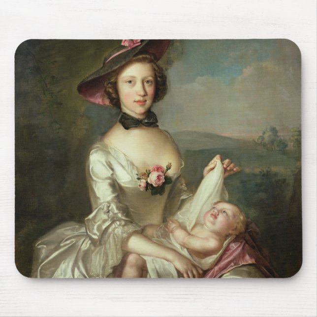 Porträtt av en dam, sade att vara Elizabeth, fru Musmatta (Framsidan)