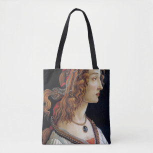 Porträtt av en dam, Sandro Botticelli Tygkasse